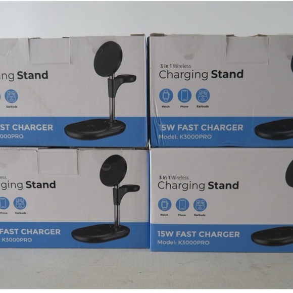 New Hevanto 3 In 1 magnetic Wireless Charging Stand New In Box - Picture 5 of 6